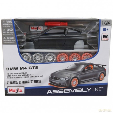 Model metalowy BMW M4 GTS 1:24 do składania
