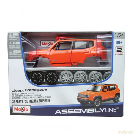 Model metalowy Jeep Renegade 1:24 do składania
