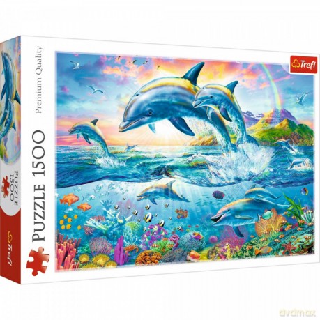 TREFL 1500 el. Rodzina delfinów [PUZZLE]