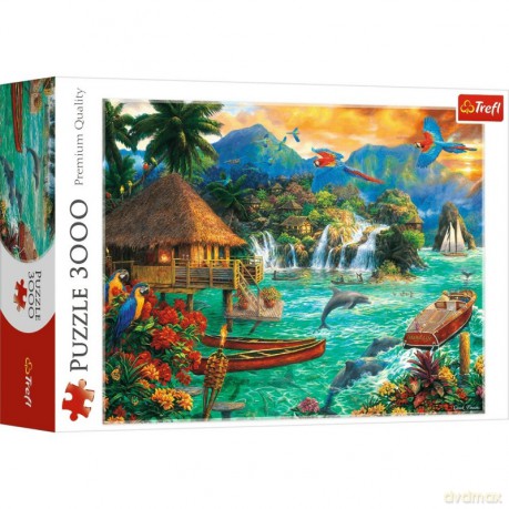 TREFL 3000 el. Życie na wyspie [PUZZLE]