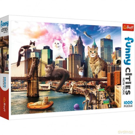 TREFL Koty w Nowym Jorku 1000 el. [PUZZLE]
