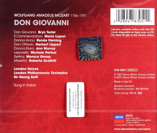 Georg Solti: Mozart: Don Giovanni (Decca Opera) [3CD]