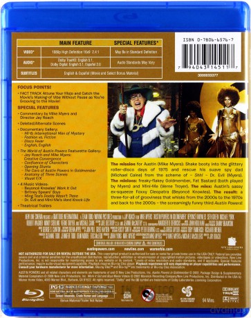 Austin Powers in Goldmember (Austin Powers i Złoty Członek) [Blu-Ray]