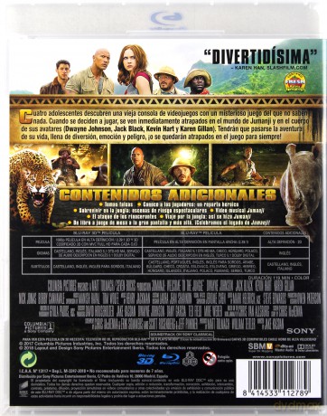 Jumanji: Przygoda w dżungli [Blu-Ray 3D]+[Blu-Ray]