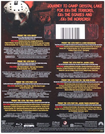 Friday the 13th: 8-Movie Collection [8xBlu-Ray]
