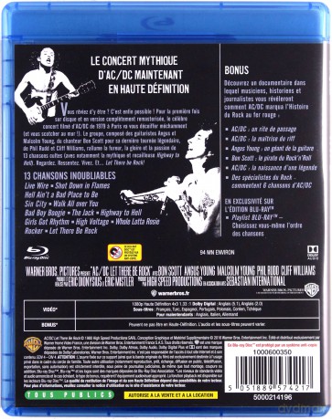 AC/DC: Let there be rock [Blu-Ray]