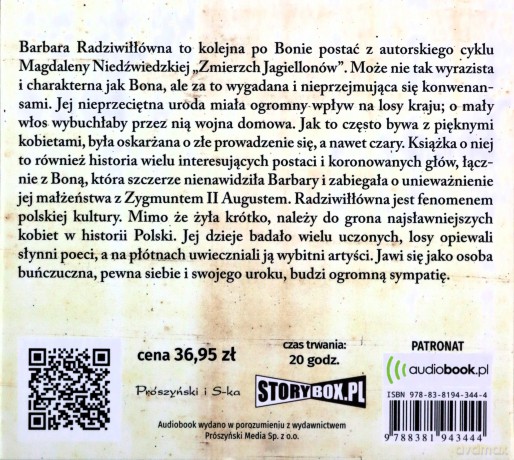 Barbara Radziwiłłówna. Zmierzch Jagiellonów (Tom 2) - Magdalena Niedźwiedzka [AUDIOBOOK]