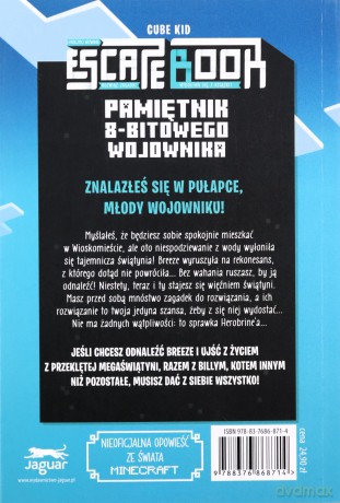 Escape book Przeklęta MEGAświątynia Minecraft. Pamiętnik 8 bitowego wojownika (Tom 11) - Cube Kid, Alain Puyssegur [KSIĄŻKA]