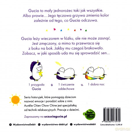 Gucio nie może zasnąć. Uczucia Gucia - Aurelie Chien Chow Chine [KSIĄŻKA]