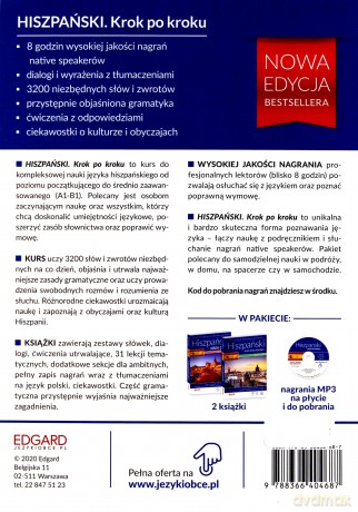 Hiszpański Krok po kroku Nowa edycja bestsellera Poziom A1-B1 [KSIĄŻKA]