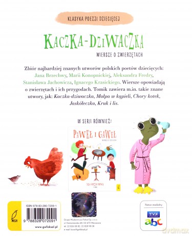 Kaczka Dziwaczka. Wiersze o zwierzętach [KSIĄŻKA]