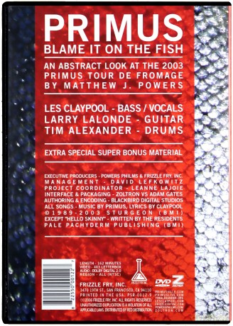 Primus: Blame It On The Fish [DVD]