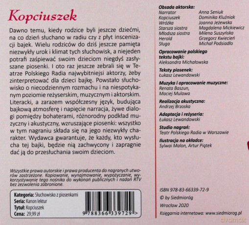 Kopciuszek. Słuchowisko z piosenkami - Charles Perrault [AUDIOBOOK]