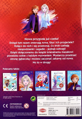 Kraina Lodu 2 Zadania do zmazywania [KSIĄŻKA]