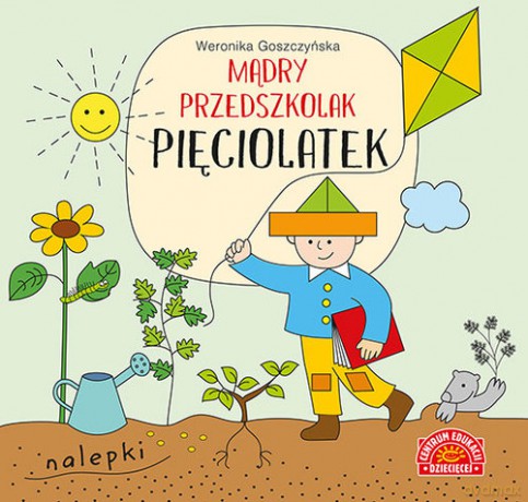 Mądry przedszkolak pięciolatek książeczka z nalepkami - Weronika Goszczyńska [KSIĄŻKA]