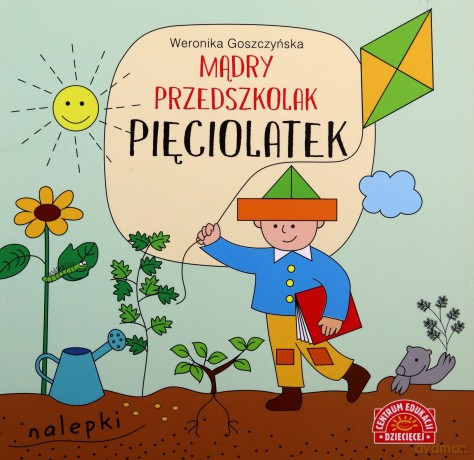 Mądry przedszkolak pięciolatek książeczka z nalepkami - Weronika Goszczyńska [KSIĄŻKA]