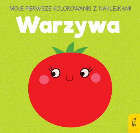 Moje kolorowanki z naklejkami warzywa [KSIĄŻKA]