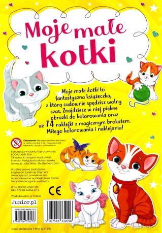 Moje małe kotki kolorowanka [KSIĄŻKA]