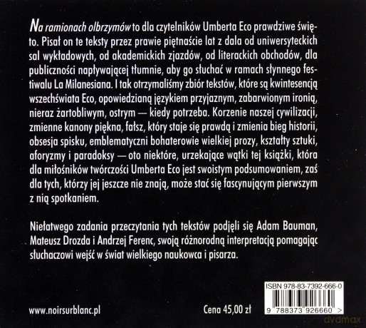 Na ramionach olbrzymów - Umberto Eco [AUDIOBOOK]