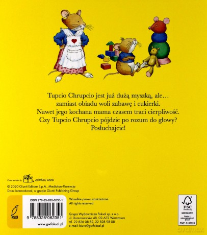 Nie chcę jeść Tupcio Chrupcio - Eliza Piotrowska [KSIĄŻKA]