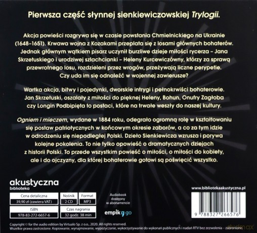 Ogniem i mieczem - Henryk Sienkiewicz [AUDIOBOOK]