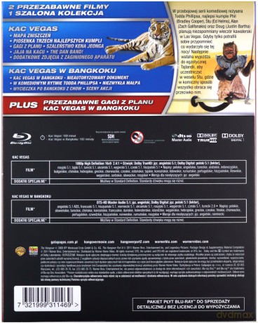 Kac Vegas / Kac Vegas w Bangkoku [BOX] [2xBlu-Ray]