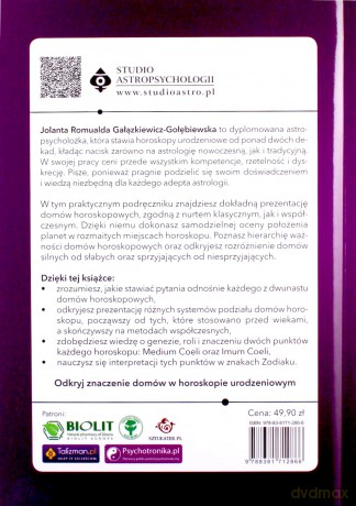 Podręcznik astrologii praktycznej. Znaczenie domów w horoskopie urodzeniowym - Jolanta Romualda Gałązkiewicz-Gołębiewska [KSIĄŻKA]