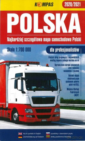 Polska 2020/2021 Najbardziej szczegółowa mapa samochodowa dla profesjonalistów 1:700 000 [KSIĄŻKA]