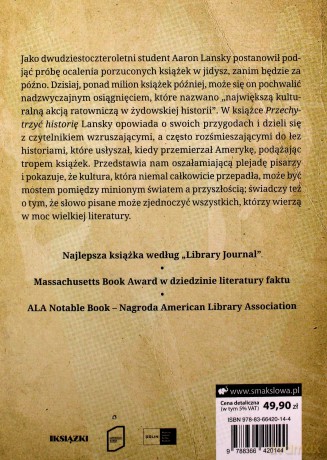 Przechytrzyć historię. Niezwykłe przygody człowieka, który ocalił milion książek w jidysz - Aaron Lansky [KSIĄŻKA]