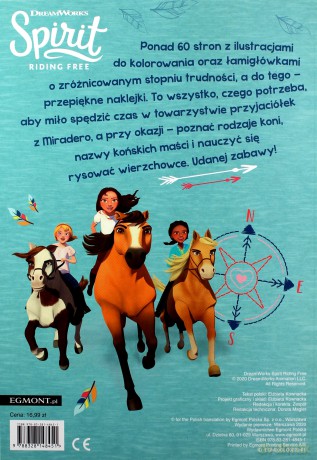 Przyjaźń i wolność. Wesoła kolorowanka z zadaniami. Spirit Riding Free [KSIĄŻKA]
