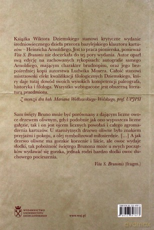 Słodki owoc duchowego pocieszenia. Edycja krytyczna nieznanego żywota św. Brunona Kartuza - Wiktor Dziemski [KSIĄŻKA]