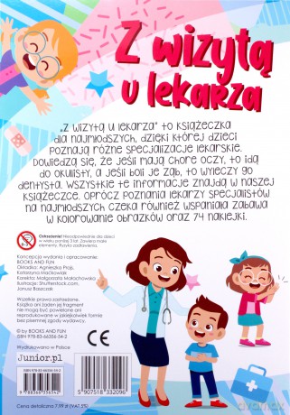 Z wizytą u lekarza kolorowanka [KSIĄŻKA]