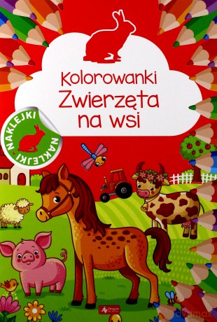 Zwierzęta na wsi kolorowanki [KSIĄŻKA]