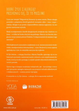 Żyć dobrze z alergią - Karolina Szaciłło, Maciej Szaciłło [KSIĄŻKA]