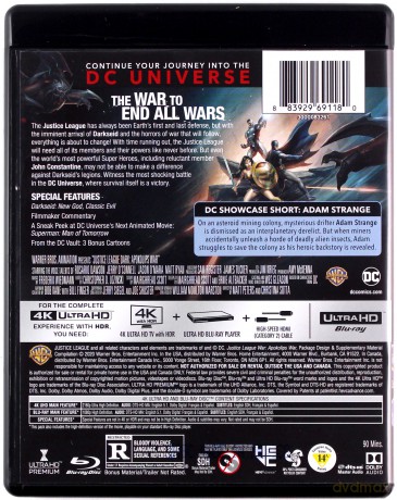 Justice League Dark: Apokolips War [Blu-Ray 4K]+[Blu-Ray]