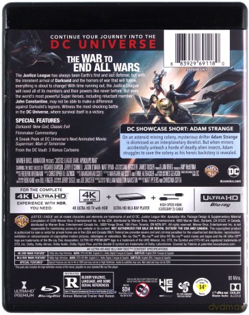 Justice League Dark: Apokolips War [Blu-Ray 4K]+[Blu-Ray]