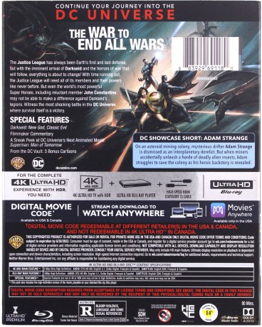 Justice League Dark: Apokolips War [Blu-Ray 4K]+[Blu-Ray]