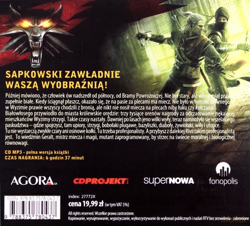 Wiedźmin: Ostatnie życzenie Tom nr 2 - Andrzej Sapkowski [AUDIOBOOK] [CD-MP3]