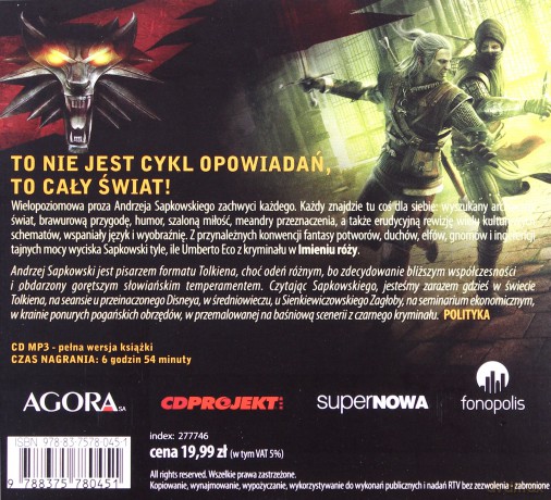 Wiedźmin: Miecz przeznaczenia Tom nr 2 - Andrzej Sapkowski [AUDIOBOOK] [CD-MP3]