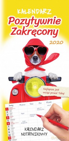 Kalendarz 2020 ścienny notatnikowy Pozytywnie zakręcony [KALENDARZ]