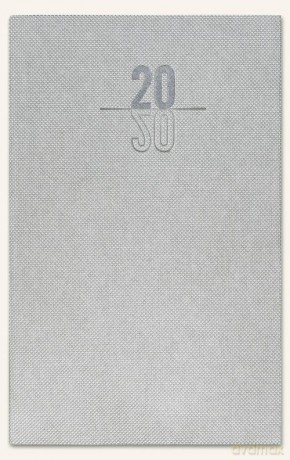Kalendarz A6 notesowy classic 2020 srebrny cristal [KALENDARZ]
