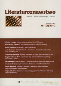 Literaturoznawstwo nr 1(4) 2010 [KSIĄŻKA]