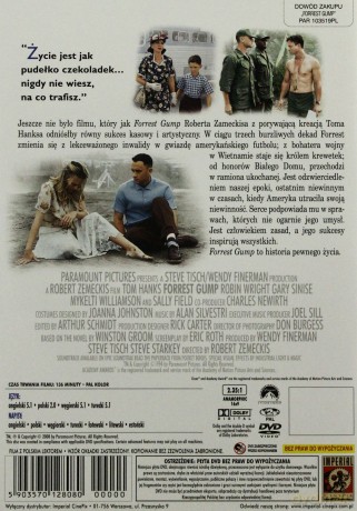 Forrest Gump (polski lektor) [DVD]