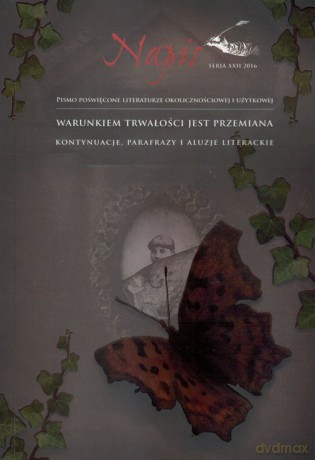 Napis Seria XXII 2016 Warunkiem trwałości jest przemiana [KSIĄŻKA]