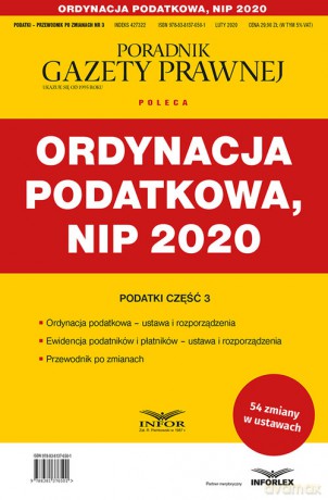 Ordynacja podatkowa NIP 2020 [KSIĄŻKA]