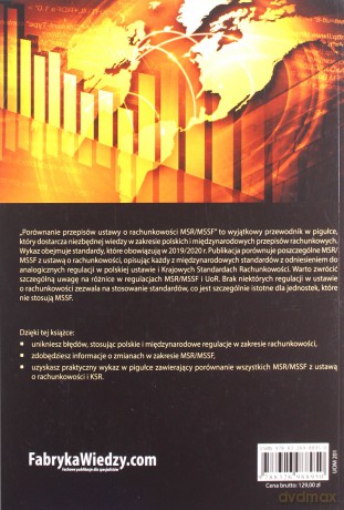 Porównanie przepisów ustawy o rachunkowości i MSR/MSSF 2019/2020 - Katarzyna Trzpioła [KSIĄŻKA]