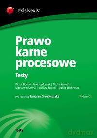 Prawo karne procesowe Testy - Michał Błoński, Jacek Izydorczyk [KSIĄŻKA]