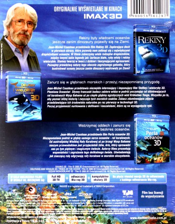 Bliskie Spotkania w 3D: Perła oceanów / Rekiny / Delfiny i wieloryby. Plemiona oceanów [BOX] [3xBlu-Ray 3D]
