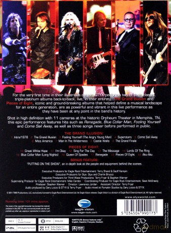 Styx: The Grand Illusion + Pieces Of Eight - Live [DVD]