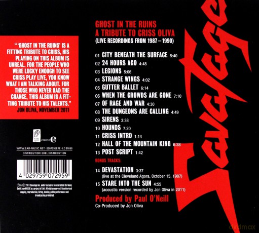 Savatage: Ghost In The Ruins [CD]